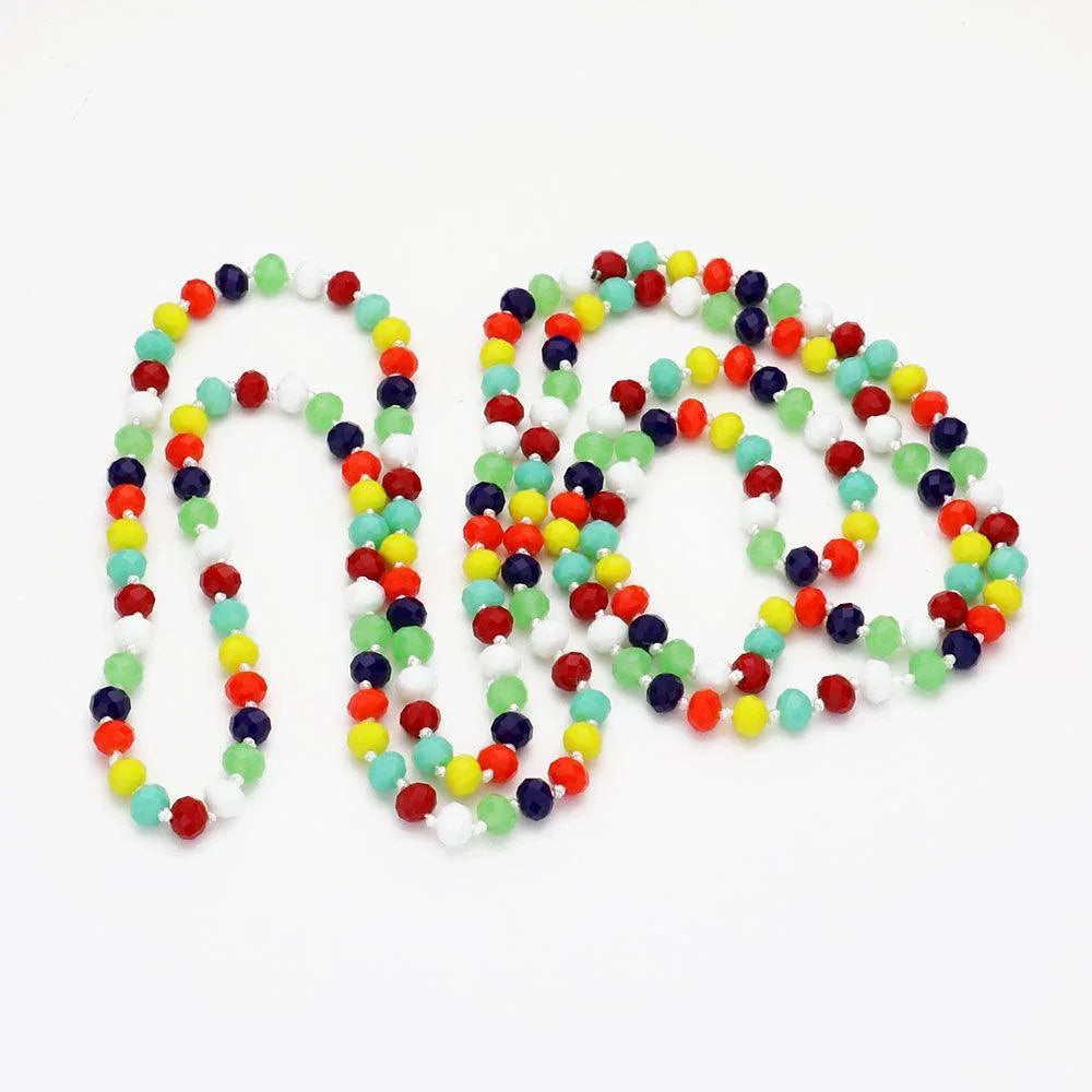 Faceted Beaded Long Necklace - Jewelry Store by Erik Rayo