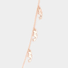 Load image into Gallery viewer, Rose Gold Metal Seahorse Long Necklace
