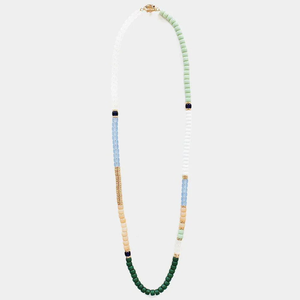 Resin Beaded Long Necklace - Jewelry Store by Erik Rayo