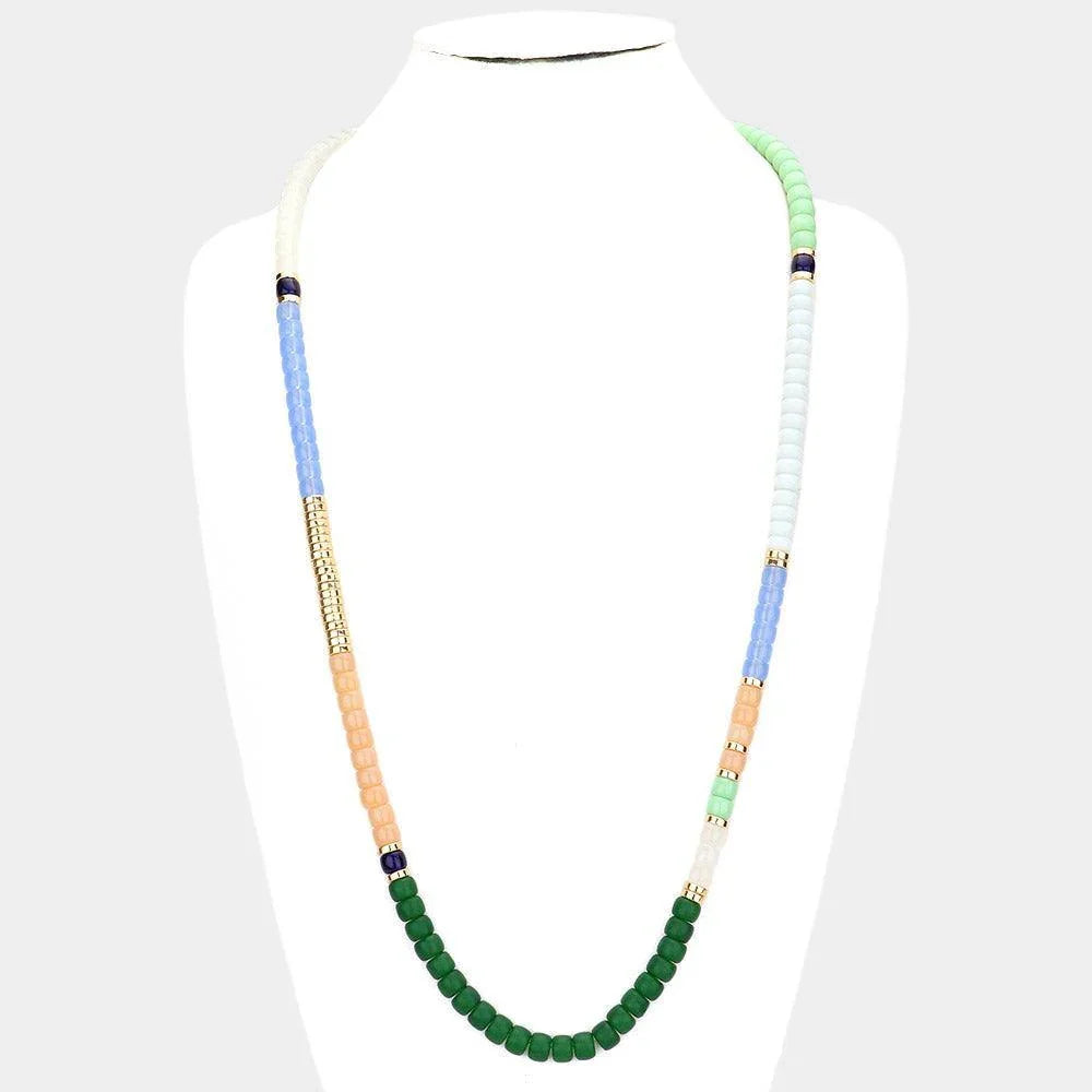 Resin Beaded Long Necklace - Jewelry Store by Erik Rayo