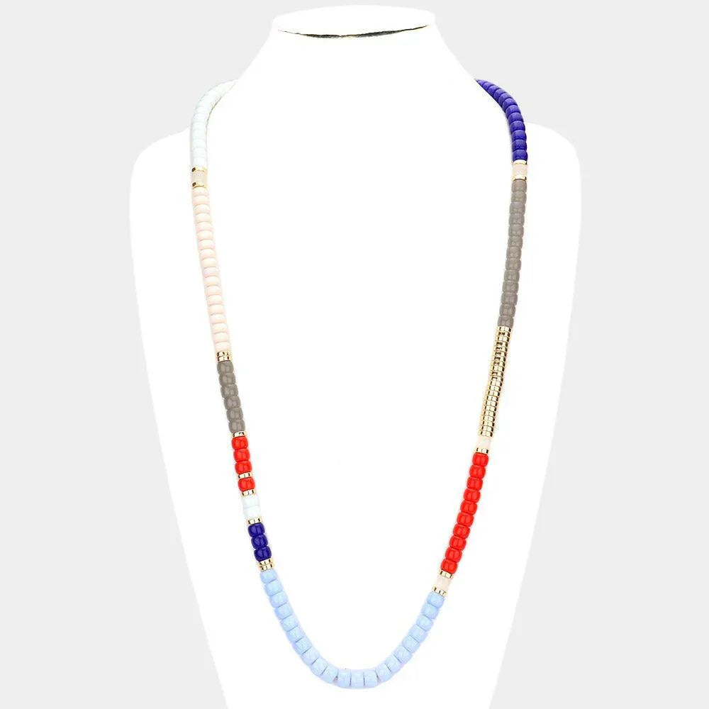 Resin Beaded Long Necklace - Jewelry Store by Erik Rayo