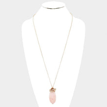 Load image into Gallery viewer, Pink  Natural Stone Pearl Bead Cluster Pendant Long Necklace
