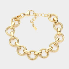 Load image into Gallery viewer, Gold 18K Gold Dipped Stainless Steel Premium Handmade Chain Link Bracelet
