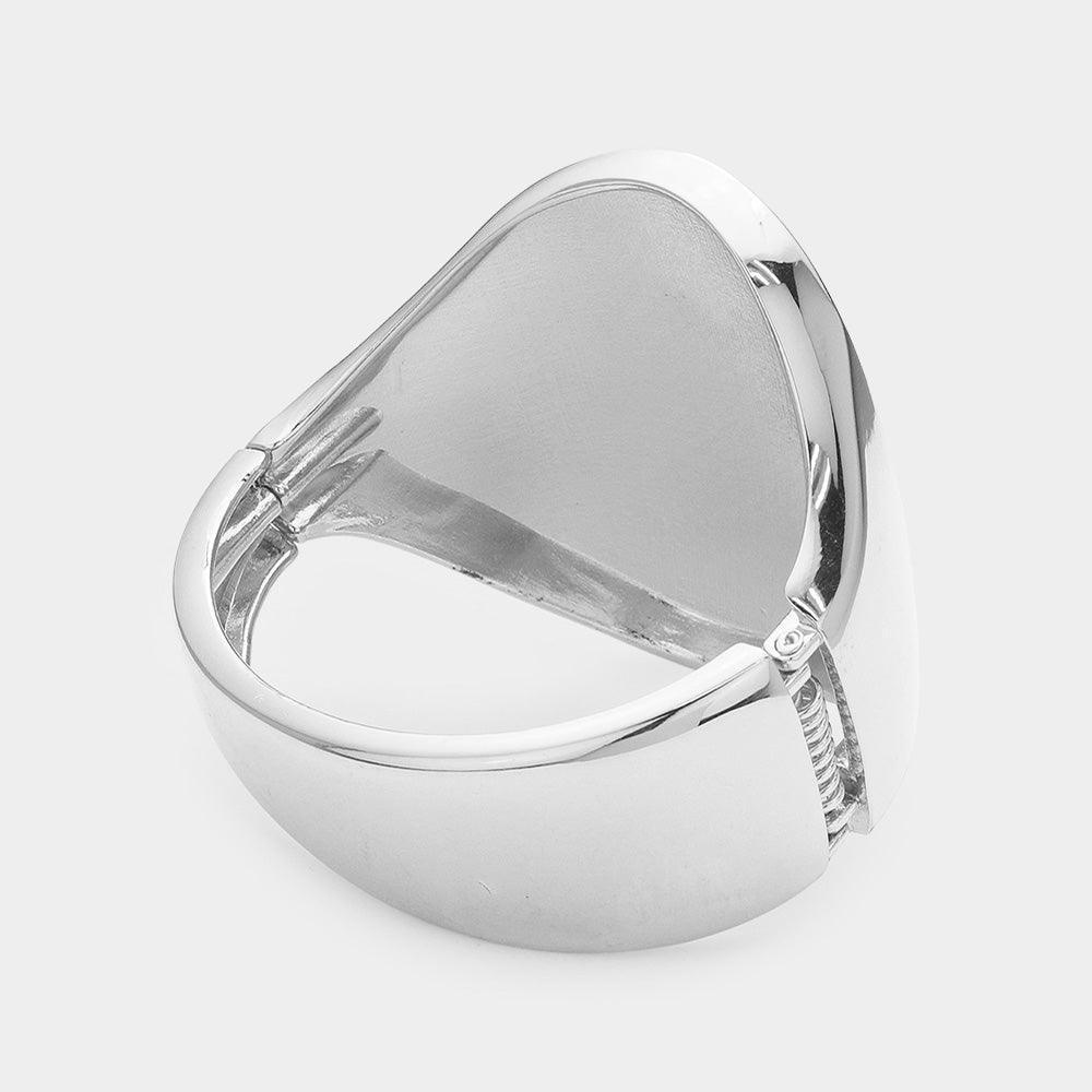 Abstract Metal Hinged Bracelet - Jewelry Store by Erik Rayo