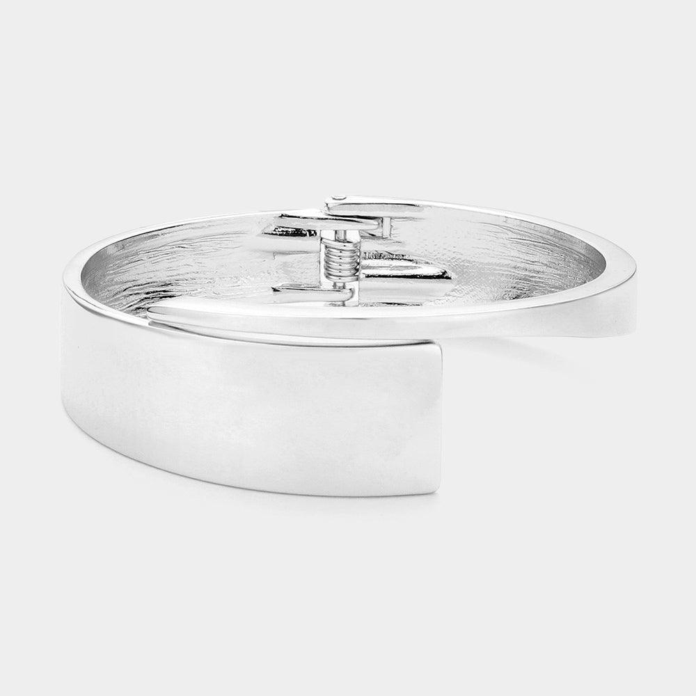 Metal Hinged Bangle Bracelet