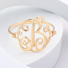 Load image into Gallery viewer, Letter B Monogram Curlicue Bracelet
