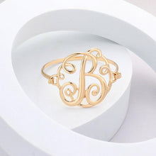 Load image into Gallery viewer, Letter B Monogram Curlicue Bracelet
