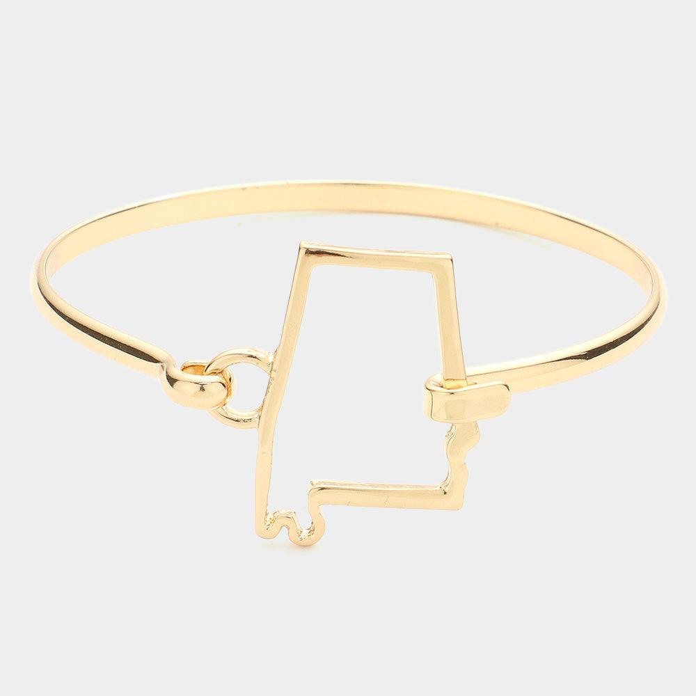 Gold Alabama Bangle Bracelet