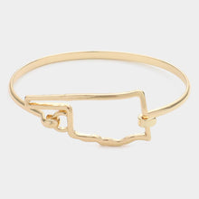 Load image into Gallery viewer, Gold Oklahoma Bangle Bracelet
