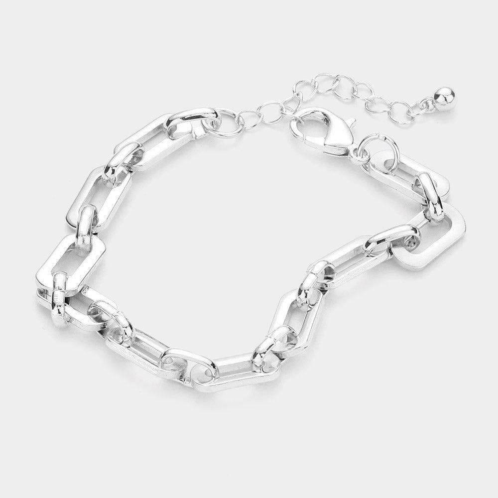 Open Metal Oval Link Bracelet - Jewelry Store by Erik Rayo