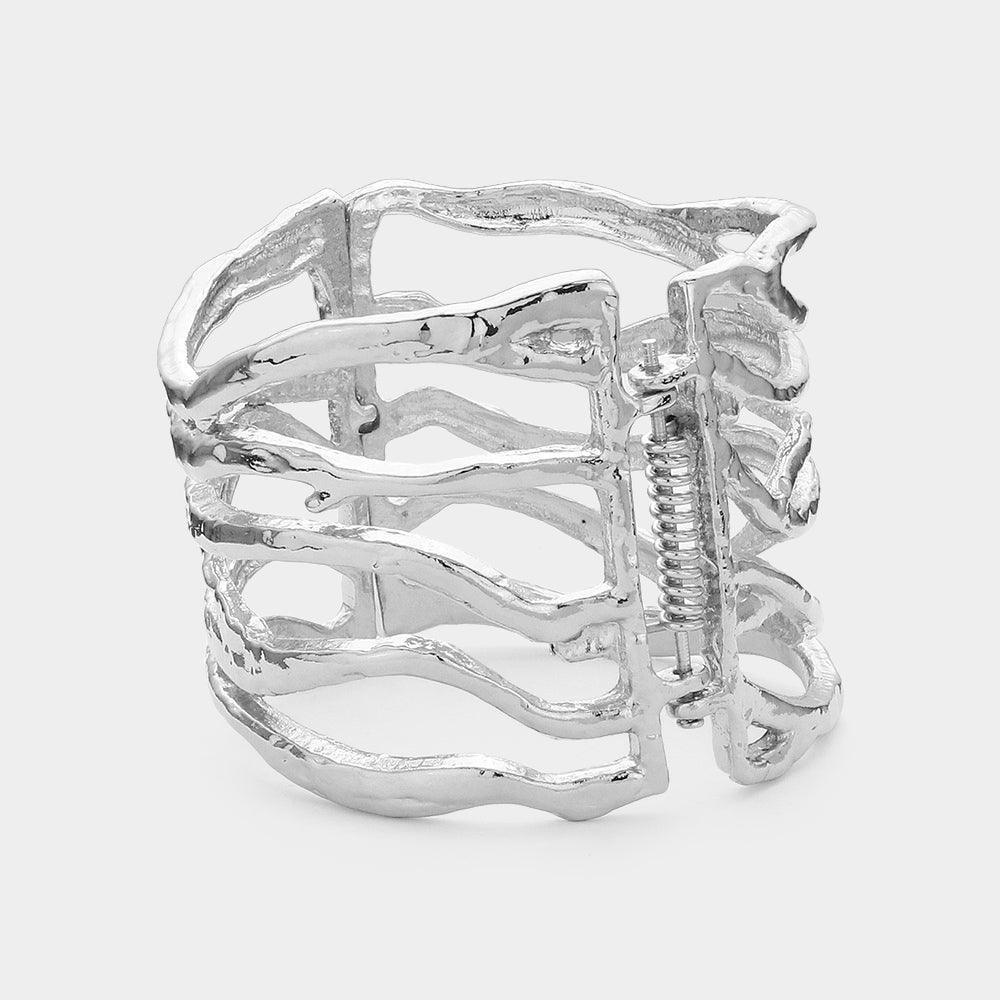 Abstract Metal Hinged Bracelet - Jewelry Store by Erik Rayo