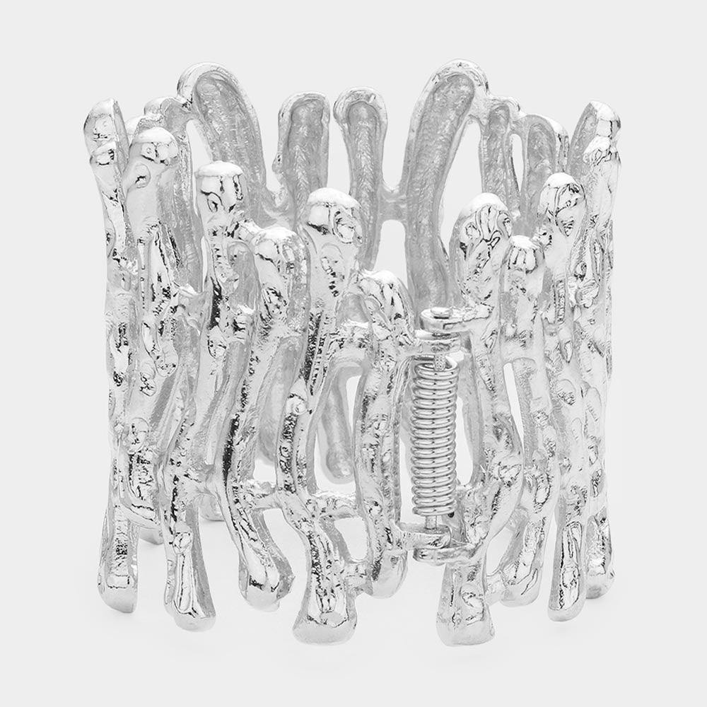 Abstract Metal Hinged Bracelet - Jewelry Store by Erik Rayo