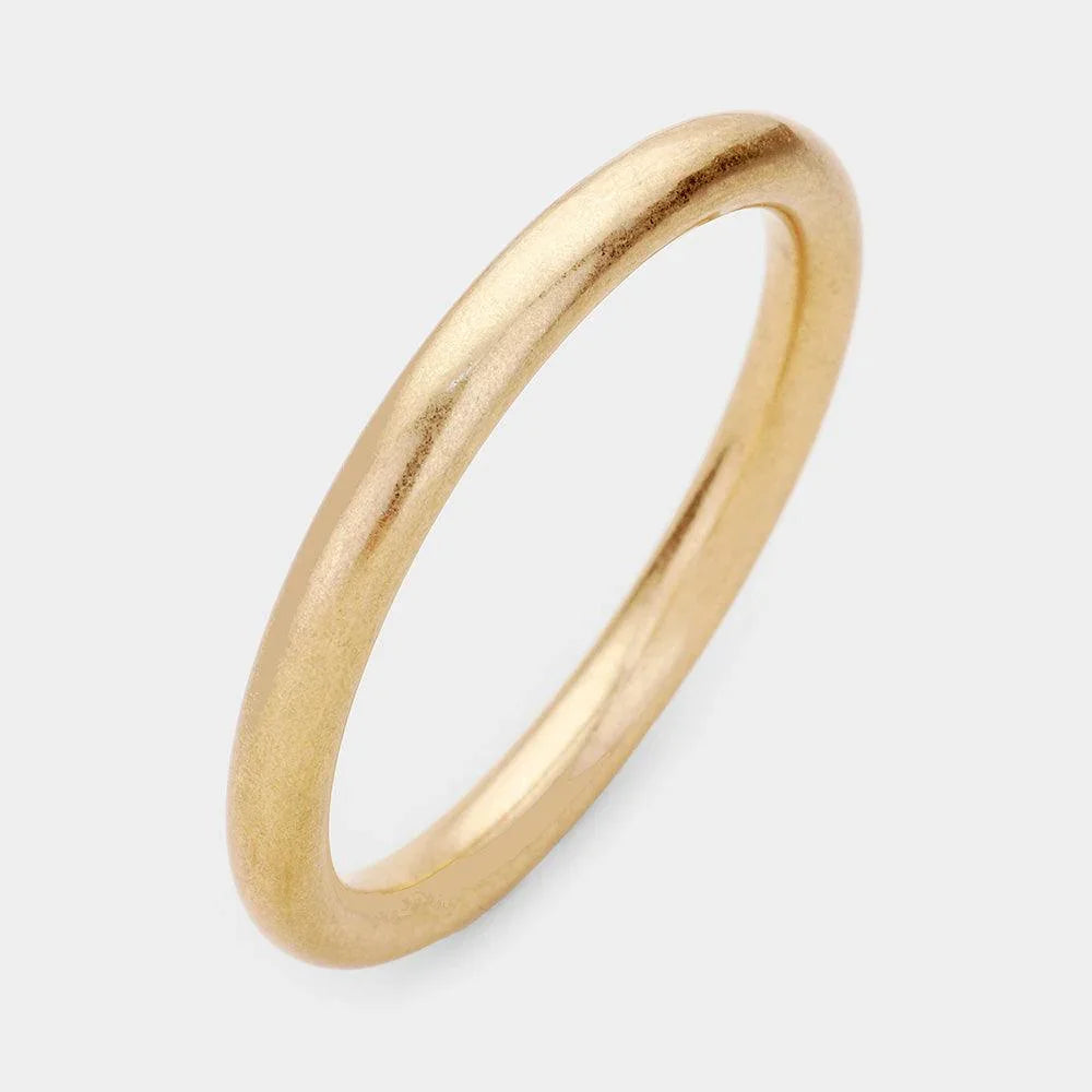Gold Metal Bangle Bracelet - Jewelry Store by Erik Rayo
