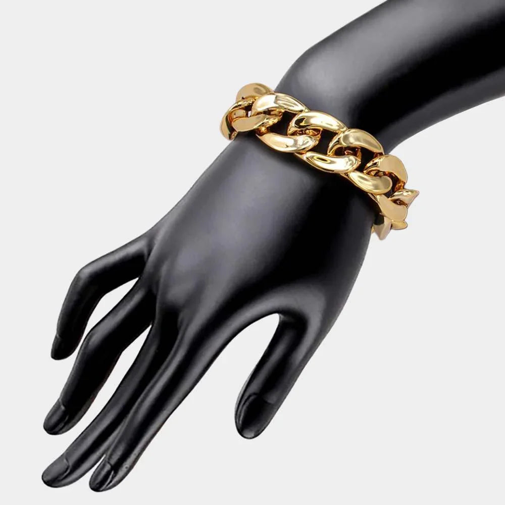 Gold Chain Link Bracelet - Jewelry Store by Erik Rayo