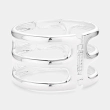 Load image into Gallery viewer, Hinged Metal Cage Bracelet
