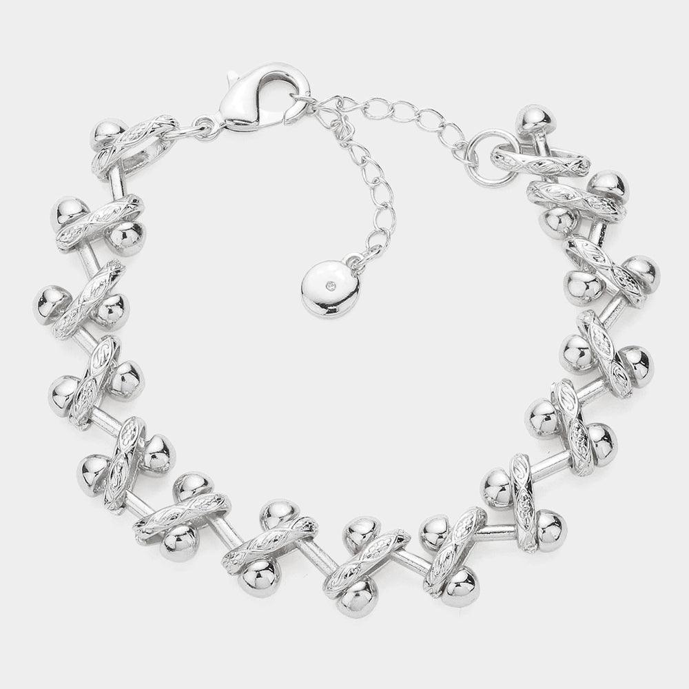 Abstract Metal Link Bracelet - Jewelry Store by Erik Rayo