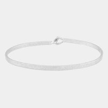 Load image into Gallery viewer, Silver Brass Thin Metal Hook Bracelet

