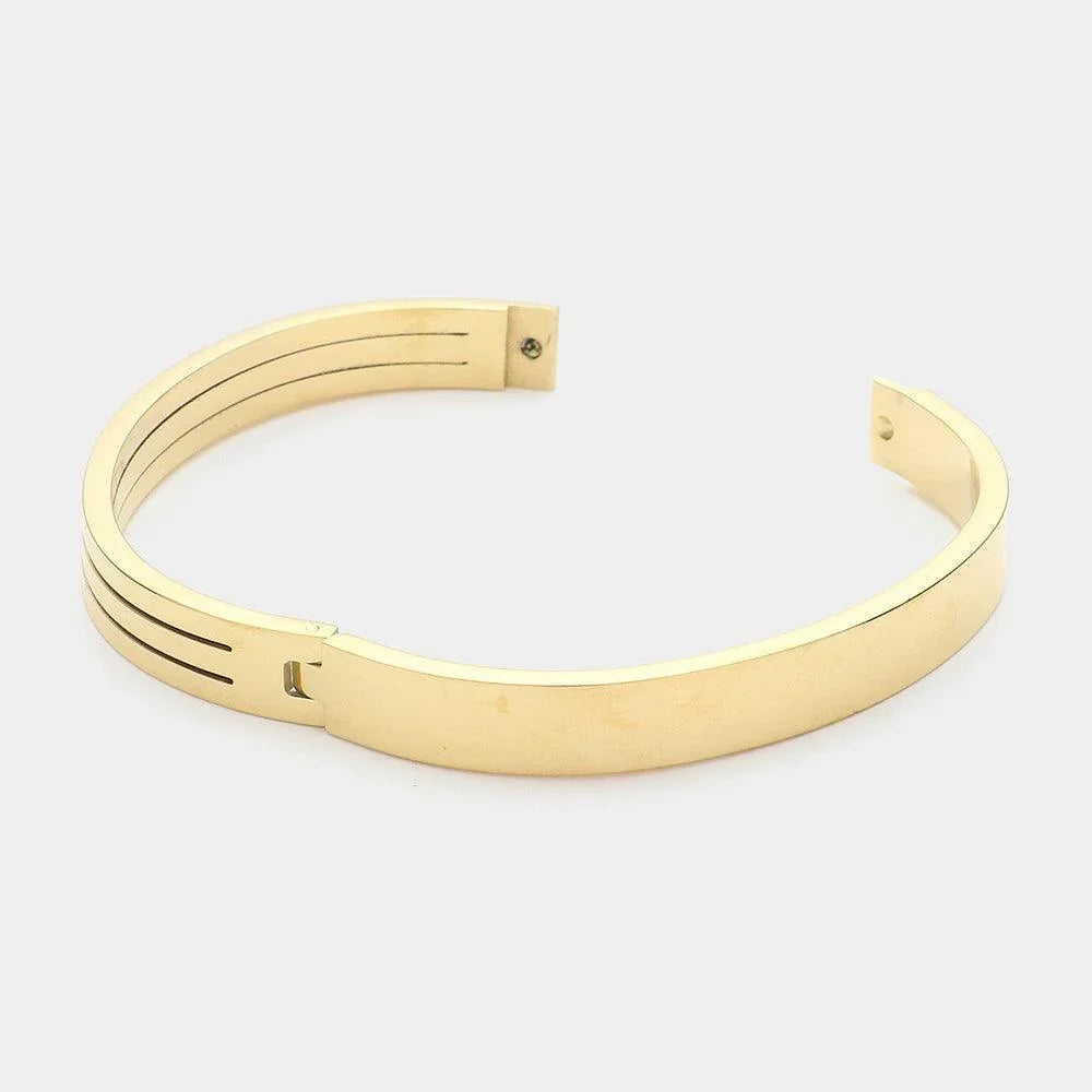 Gold Stainless Steel Bracelet - Jewelry Store by Erik Rayo