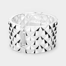 Load image into Gallery viewer, Silver Metal Bangle Bracelet
