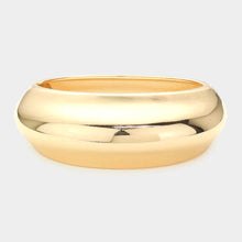 Load image into Gallery viewer, Gold Metal Bangle Hinged Bracelet
