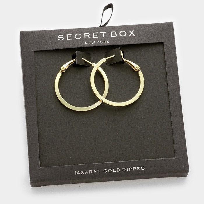 14K Gold Dipped Metal Hoop Earrings - Jewelry Store by Erik Rayo