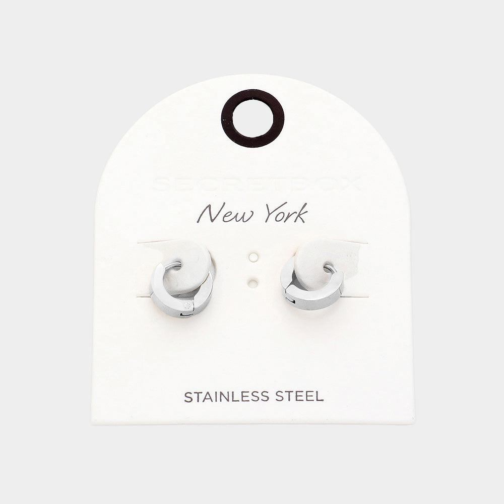 Stainless Steel Mini Hoop Earrings