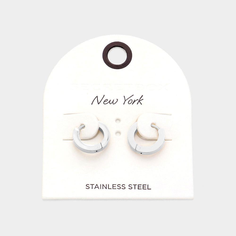 Stainless Steel Mini Hoop Earrings