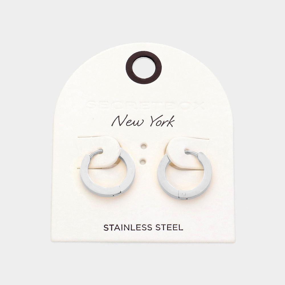 Stainless Steel Mini Hoop Earrings