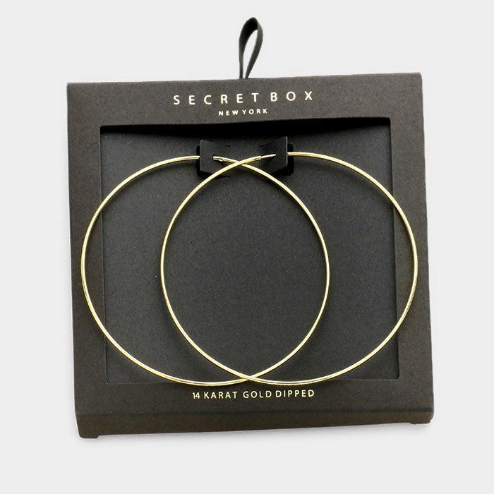 14K Gold Dipped hoop Earrings - Jewelry Store by Erik Rayo