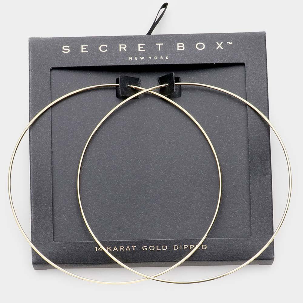 Gold Dipped Oversized Hoop Earrings - Jewelry Store by Erik Rayo