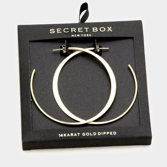 Gold Dipped Hoop Earrings - Jewelry Store by Erik Rayo