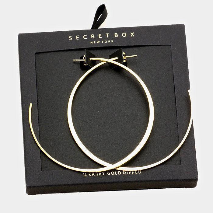 Gold Dipped Hoop Earrings - Jewelry Store by Erik Rayo