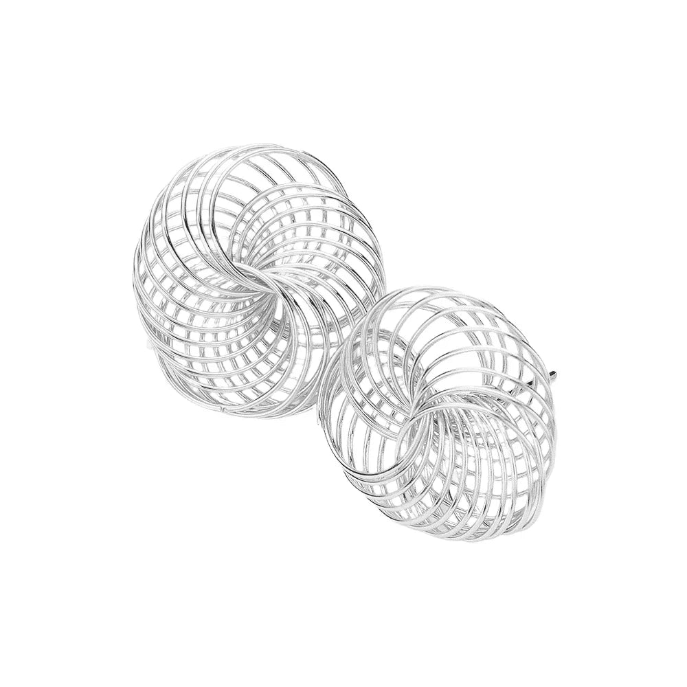 Abstract Meatal Wire Earrings - Jewelry Store by Erik Rayo