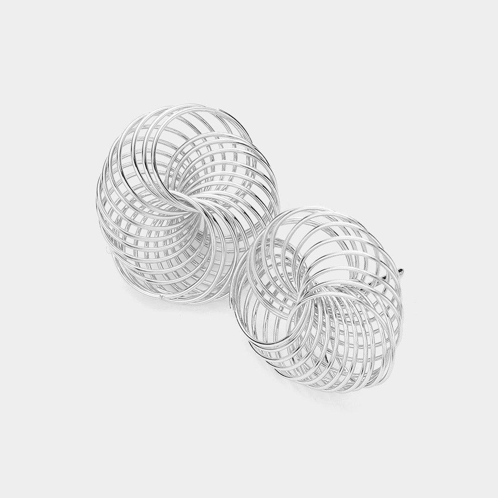 Abstract Meatal Wire Earrings - Jewelry Store by Erik Rayo
