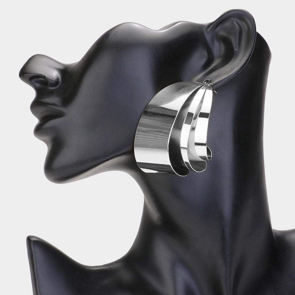 Chunky Metal Abstract Earrings - Jewelry Store by Erik Rayo