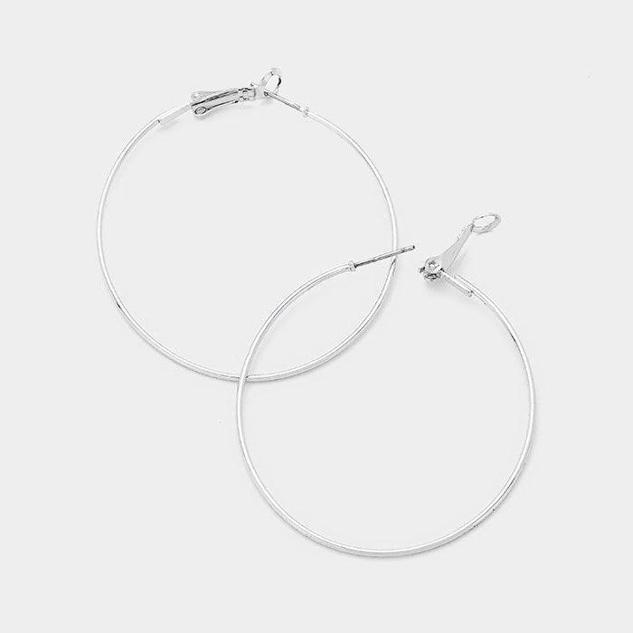 14K gold filled 5 cm metal Hypoallergenic hoop earrings - Jewelry Store by Erik Rayo