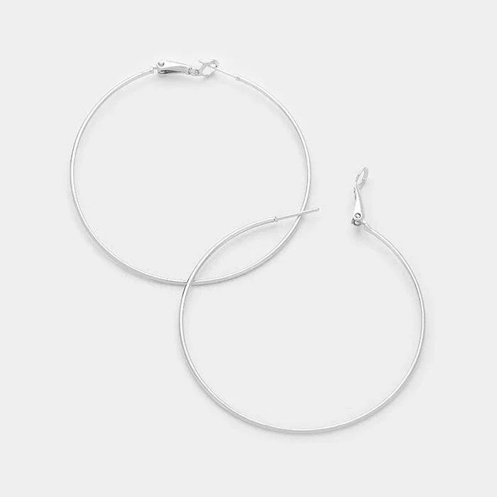 14K gold filled 6 cm metal Hypoallergenic hoop earrings - Jewelry Store by Erik Rayo