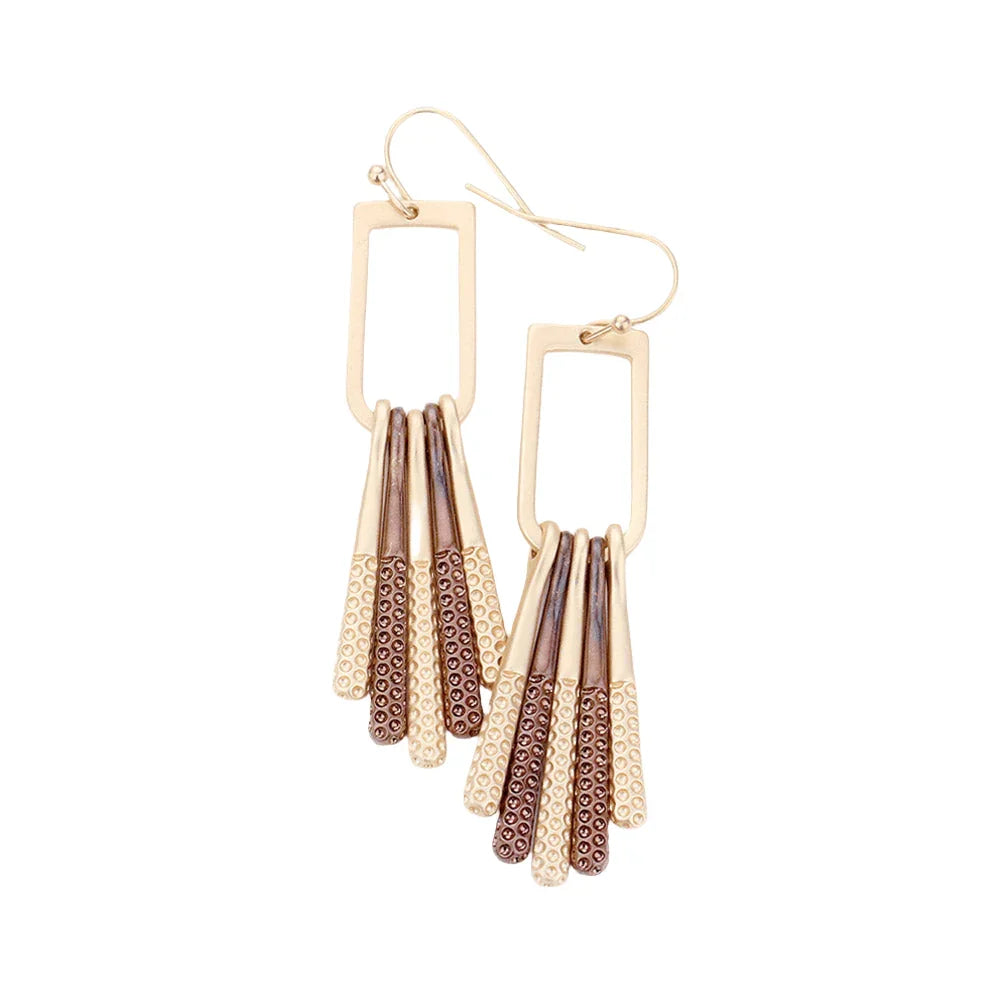Abstract Metal Dangle Earrings - Jewelry Store by Erik Rayo