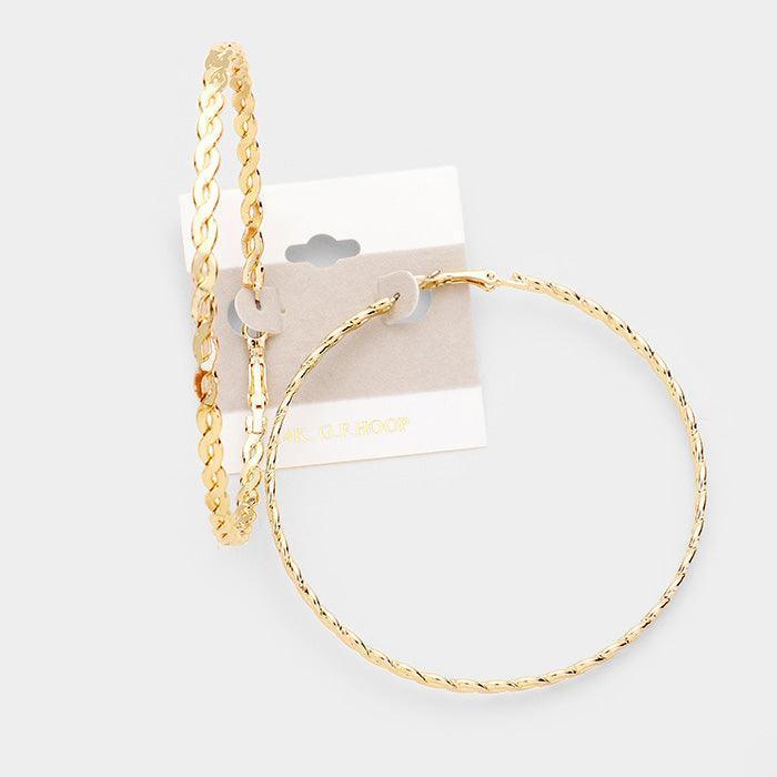 Gold 14K Gold Filled Loopy Hoop Earrings - Jewelry Store by Erik Rayo
