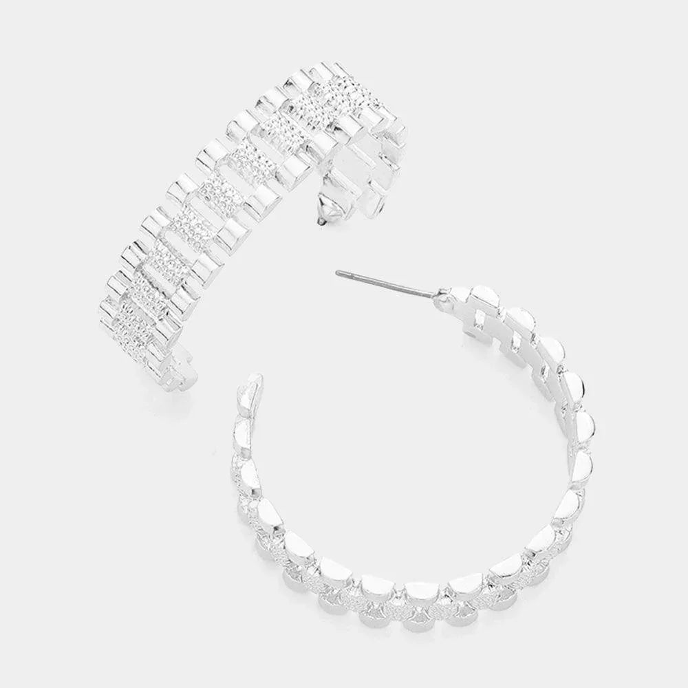 Metal Jubilee Hoop Earrings - Jewelry Store by Erik Rayo