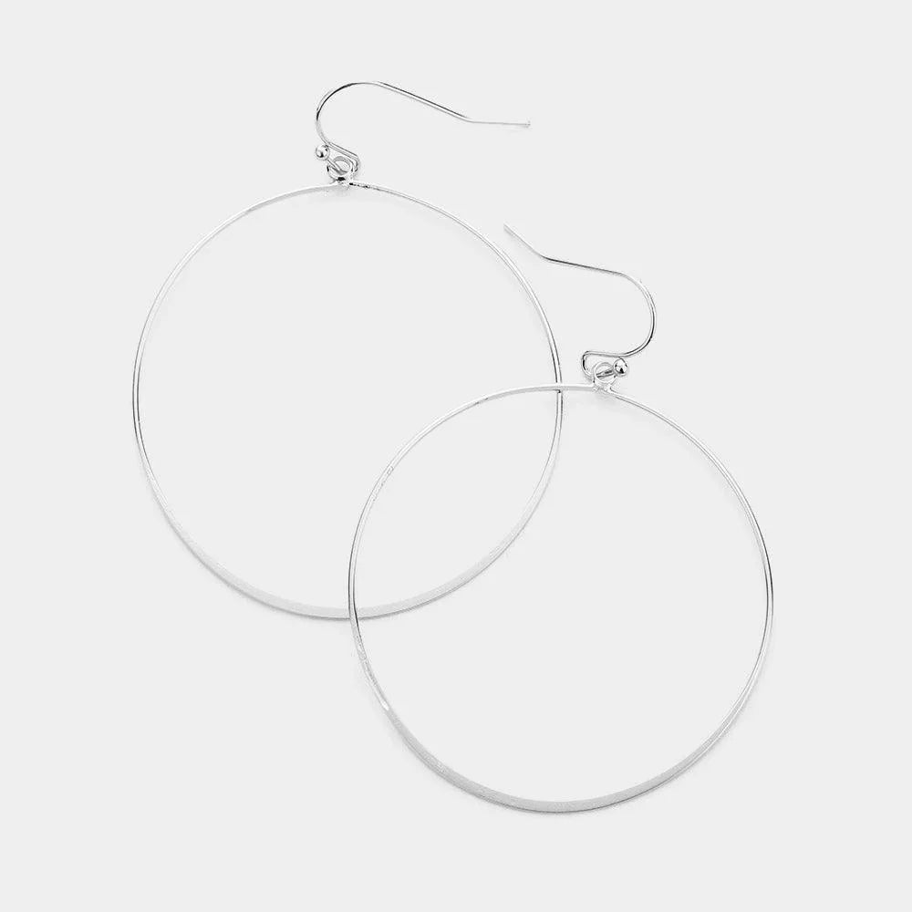 Metal Open Circle Earrings - Jewelry Store by Erik Rayo