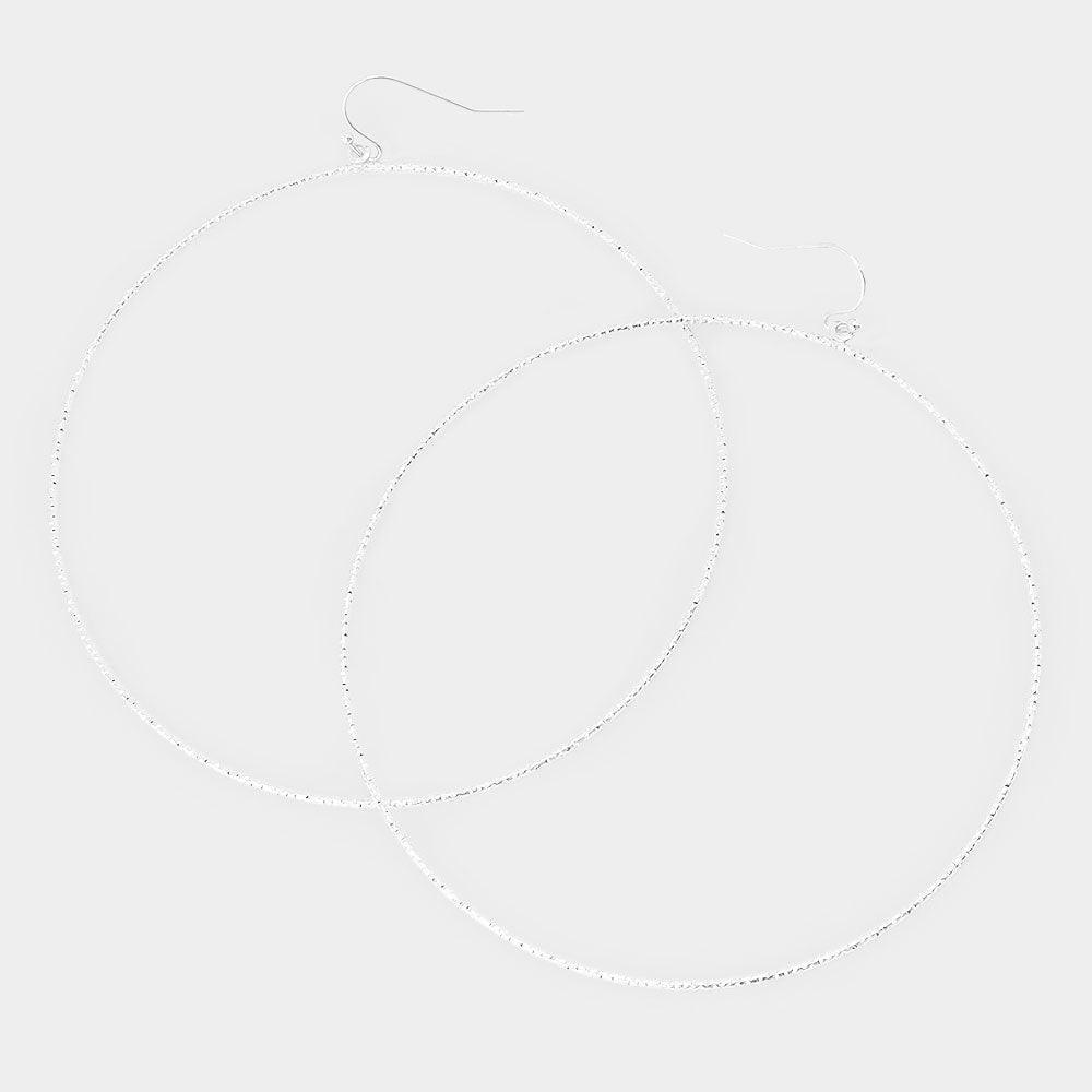 Metal Hoop Dangle Earrings - Jewelry Store by Erik Rayo