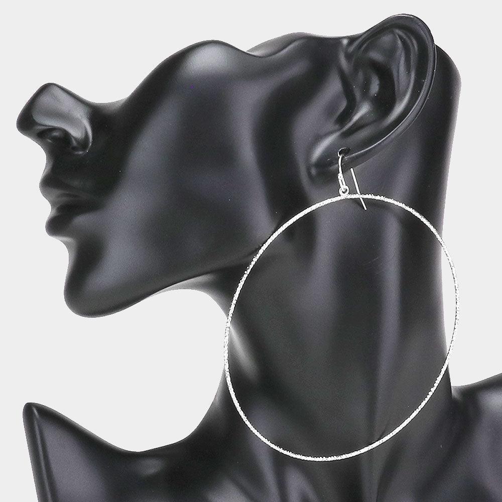 Metal Hoop Dangle Earrings - Jewelry Store by Erik Rayo