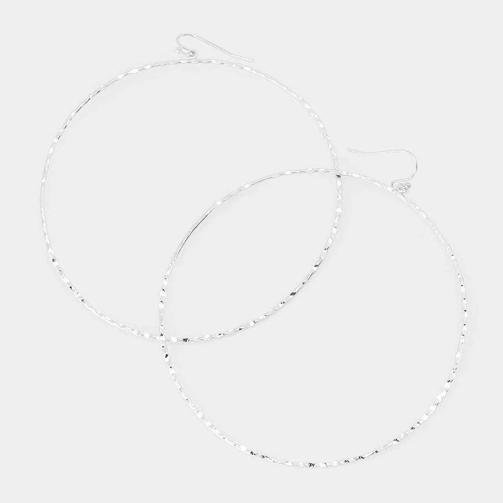 Metal Hoop Dangle Earrings - Jewelry Store by Erik Rayo