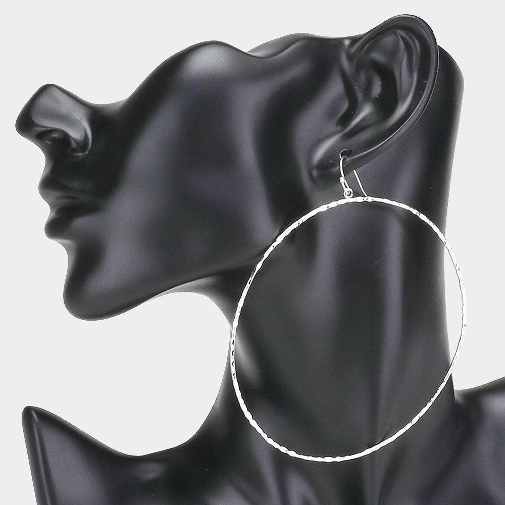 Metal Hoop Dangle Earrings - Jewelry Store by Erik Rayo
