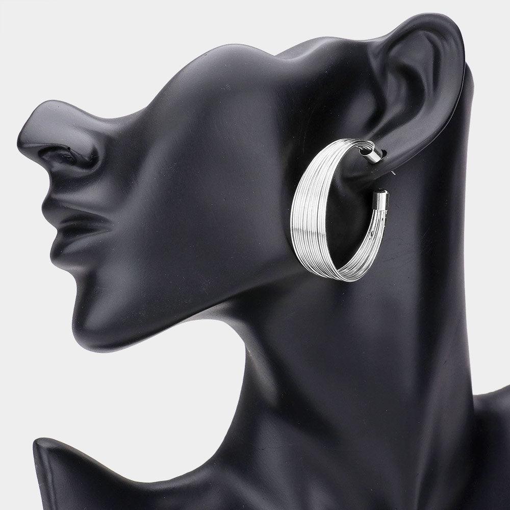 Multi Layered Hoop Earrings - Jewelry Store by Erik Rayo