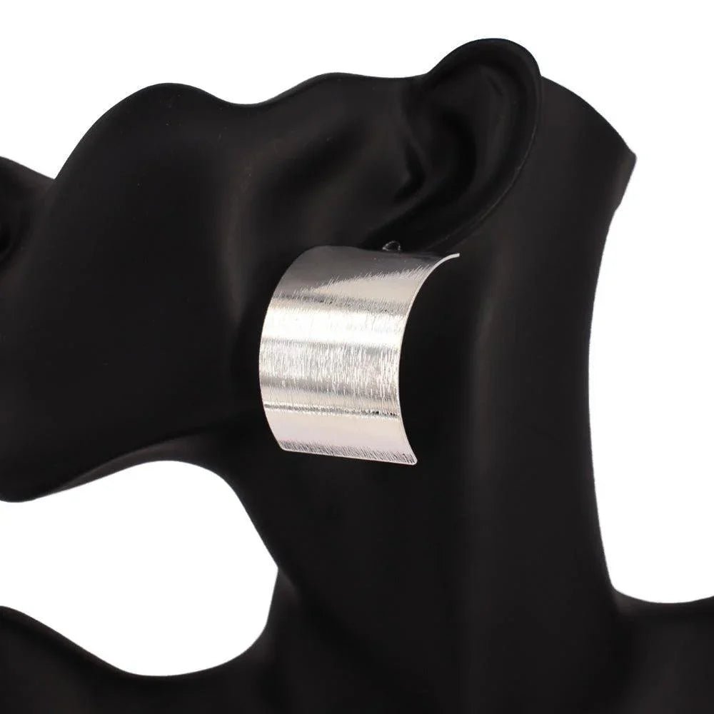 Curved Metal Earrings - Jewelry Store by Erik Rayo