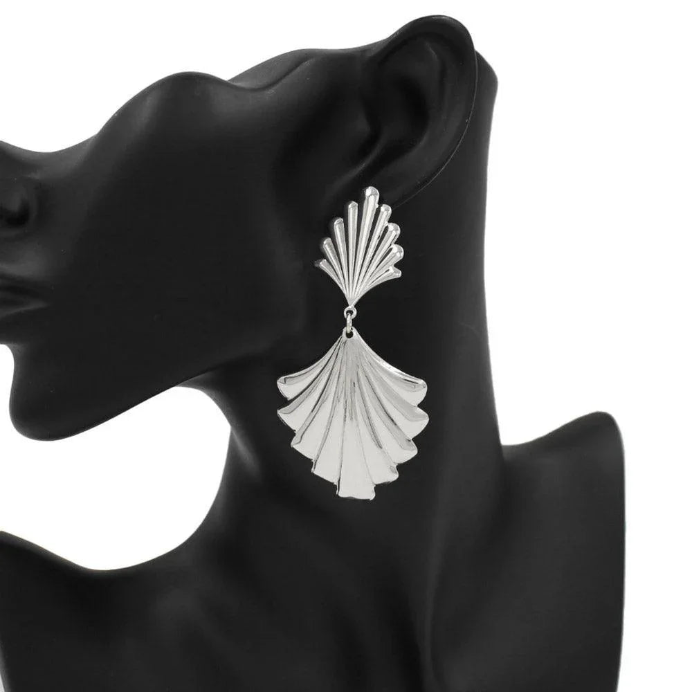 Abstract Metal Link Dangle Earrings - Jewelry Store by Erik Rayo