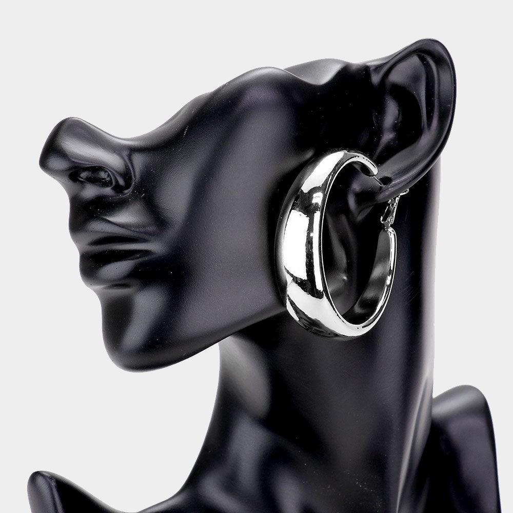 Metal Hoop Earrings - Jewelry Store by Erik Rayo
