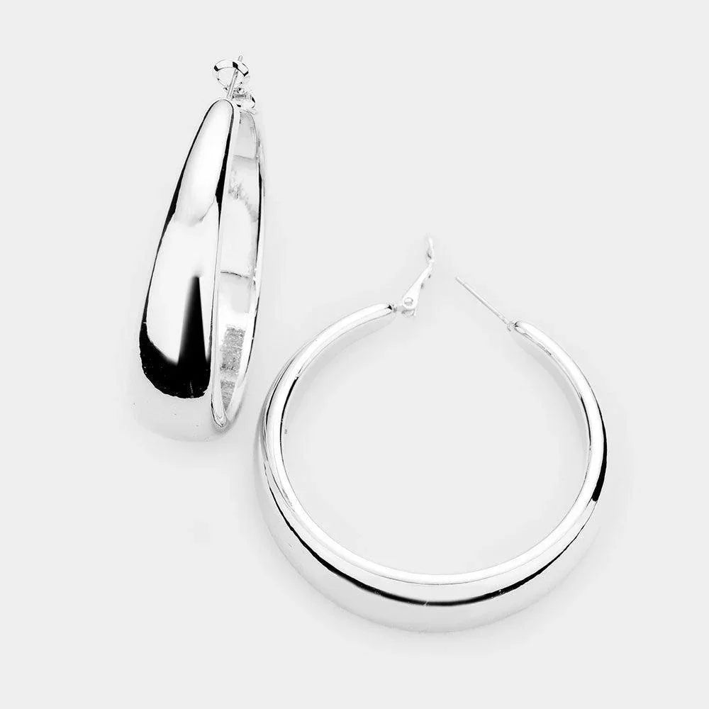 Metal Hoop Earrings - Jewelry Store by Erik Rayo